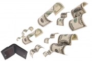 money-flying-away